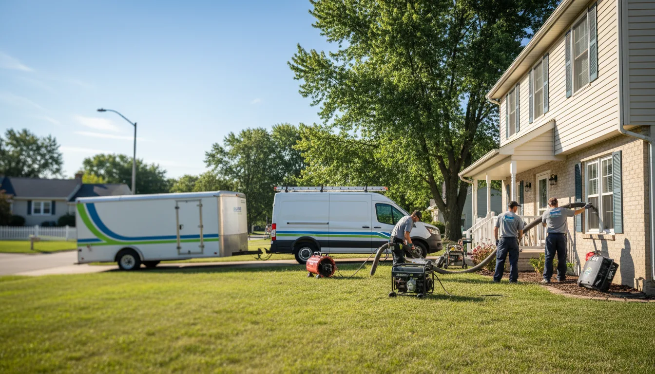 Immediate Water Extraction After Firefighting in Pickett, WI